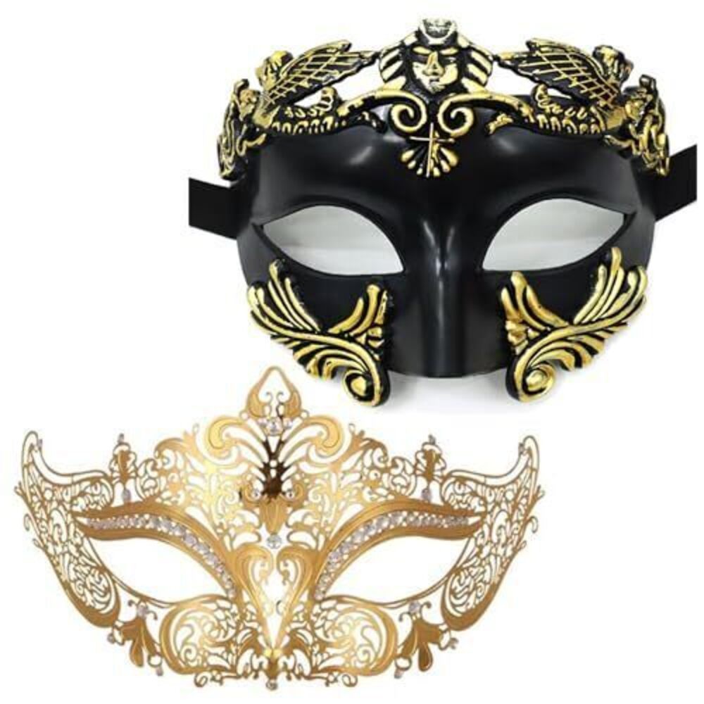 8223 Masquerade Mask Couple Venetian Mask Roman Greek Mask for Halloween